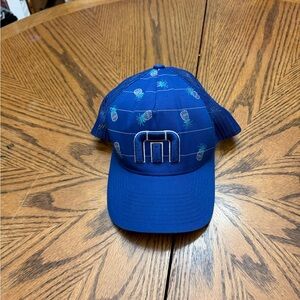 Travis Mathew Navy Pineapple Mesh Hat